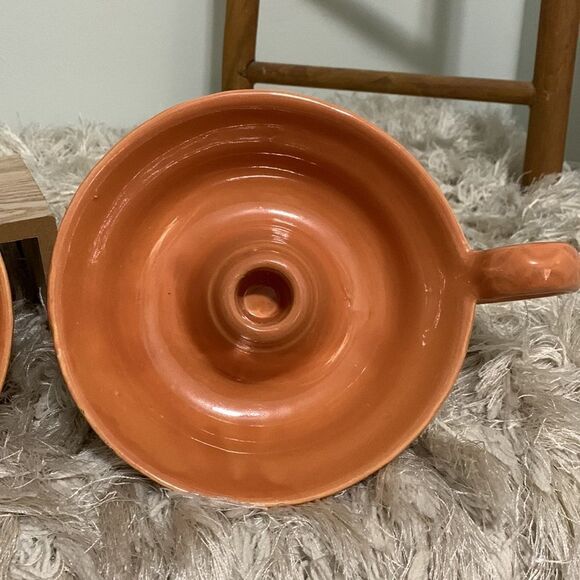 Shawnee Pottery Candleholders Vintage Pair - Picture 7 of 16